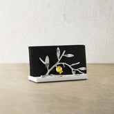 Pomegranate Gold And Silver Vertical Napkin Holder